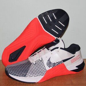 Nike Metcon 8 Crossfit Training Shoes Mens 14 White Crimson Obsidian